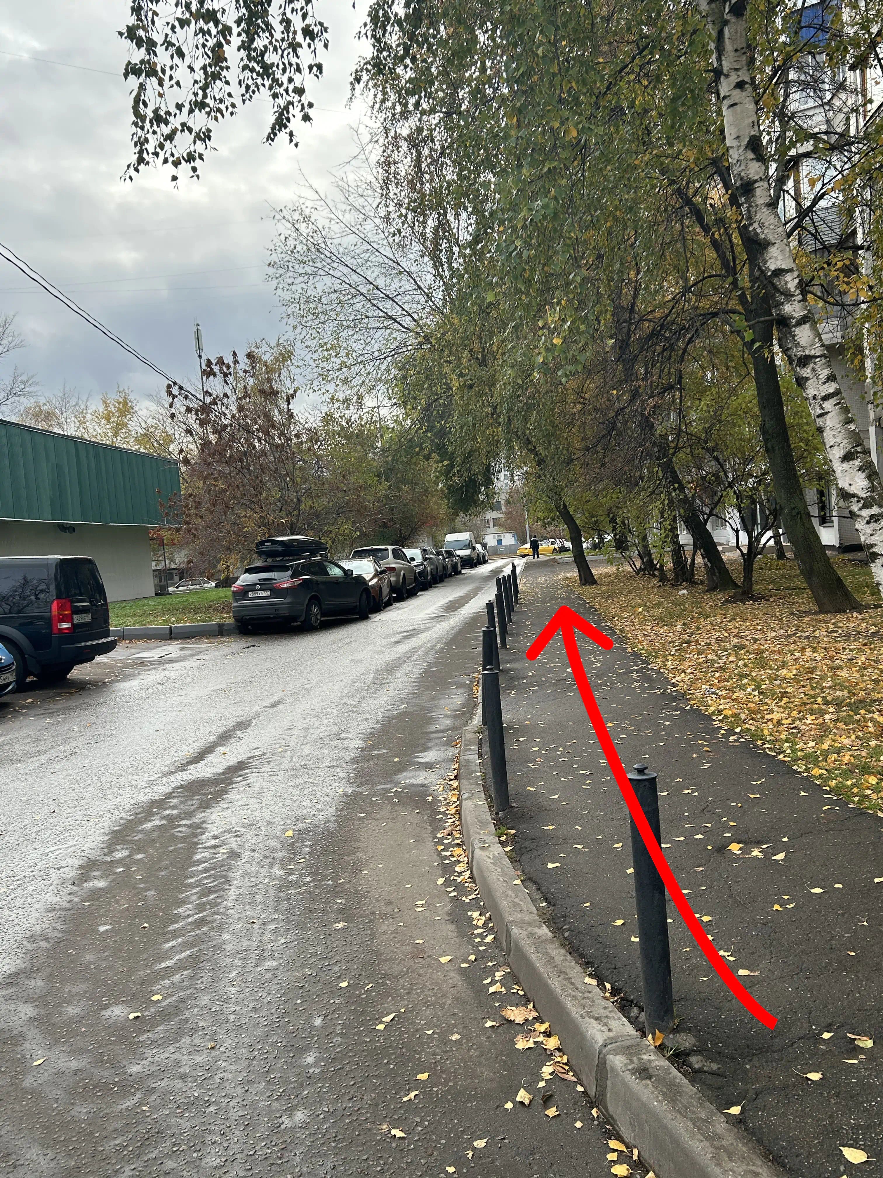 Идти прямо (1 дом)